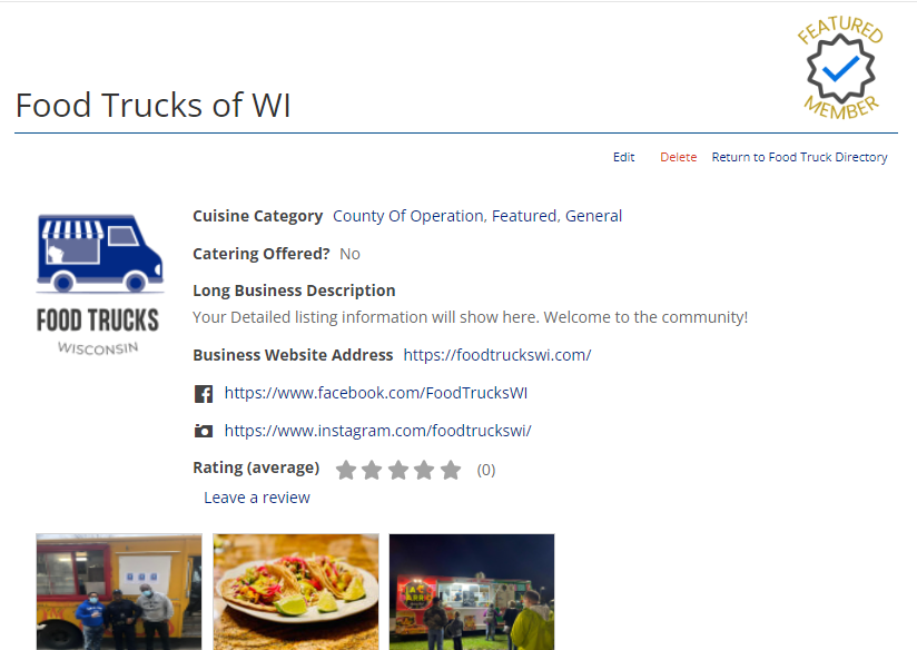Food Trucks of WI is here for you but could use some help.